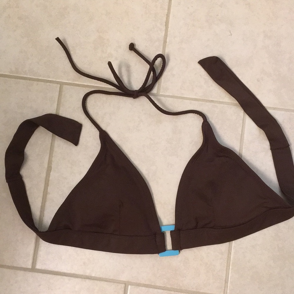 Sun N Sand EUC sz M swim top brown. Removable cups